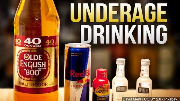 Underage teen drinking